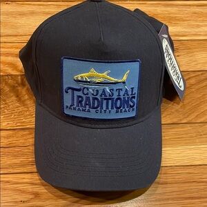 Navy Cap with Blue Logo by Coastal Traditions Panama City Beach Florida NWT